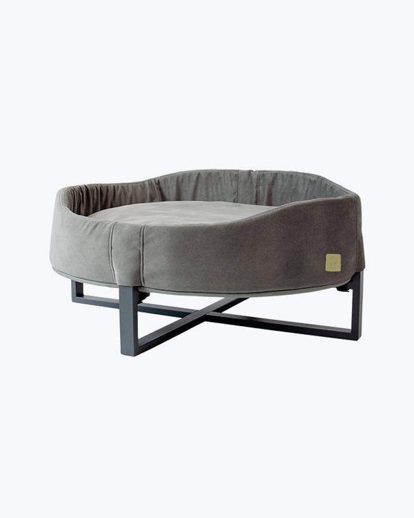 Лежак вiд Джека Джага L для собак та котів, сірий, 90х75х45 см