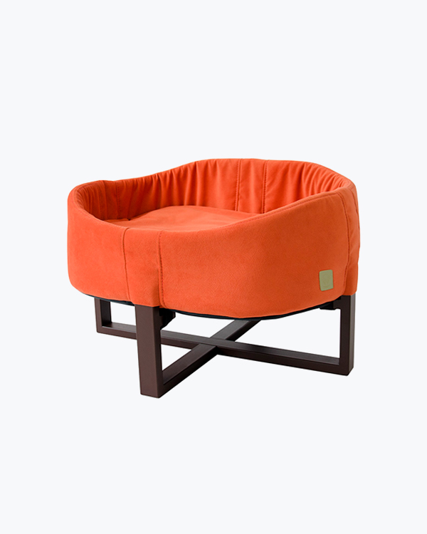 Лежак вiд Джека Джага М для собак та котів, теракотовий, 60х50х45 см