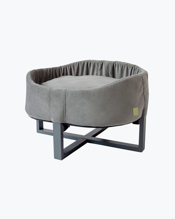 Лежак вiд Джека Джага М для собак та котів, сірий, 60×50×45 см