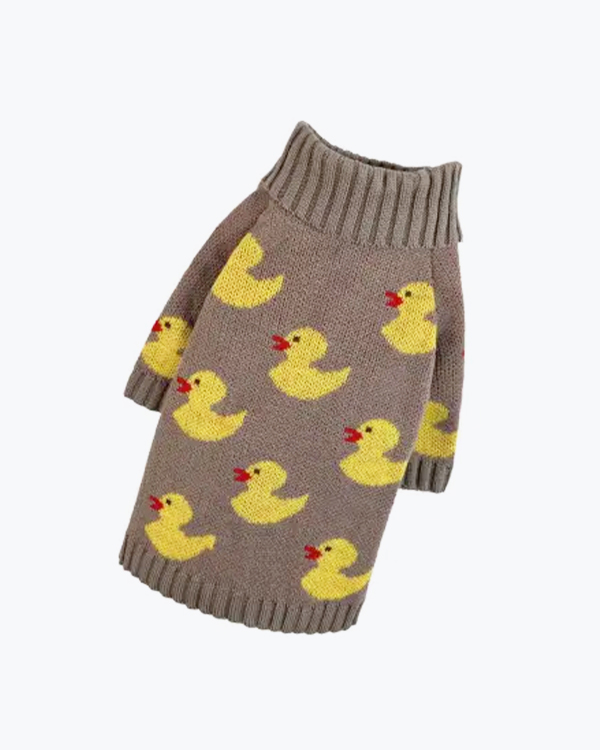 Светр Dogs Bomba Каченята, в'язаний, какао, розмір №3