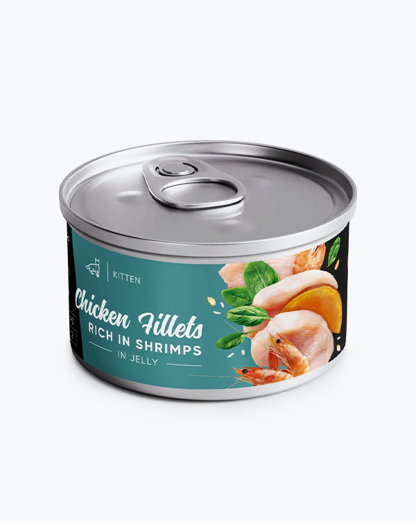 Корм влажный Savory Chicken Fillets rich in Shrimps in Jelly, для котят, филе курицы с креветками в желе, 70 г
