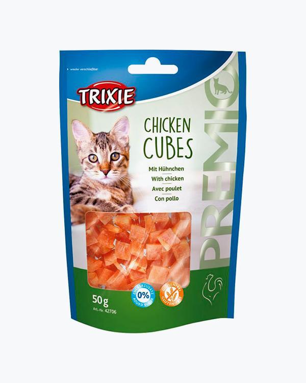 УЦЕНКА - Лакомство Trixie Premio Chicken Cubes для кошек, курица, 50 г