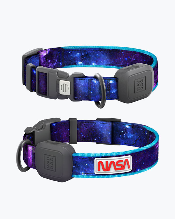 Ошейник WAUDOG LED NASA21 для собак, с подсветкой, размер S-M