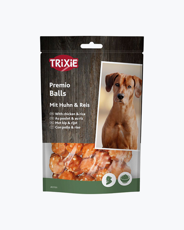 УЦІНКА - Trixie. Ласощі для собак з рисом і куркою Premio Rice Chicken Balls, 80г