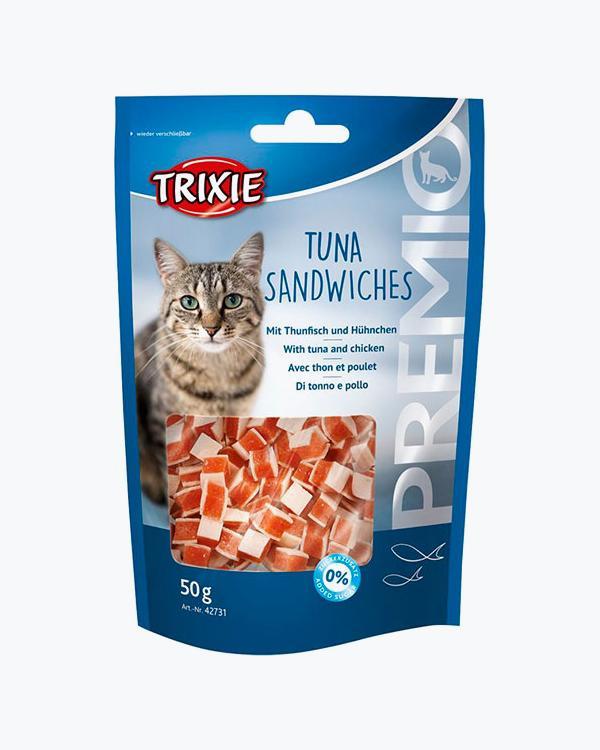 УЦІНКА - Ласощі Trixie Premio Tuna Sandwiches для кішок, тунець з куркою, 50 г