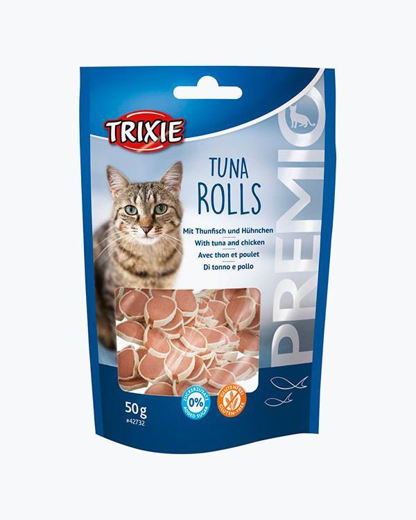 УЦІНКА - Ласощі Trixie Premio Tuna Rolls для кішок, тунець з куркою, 50 г