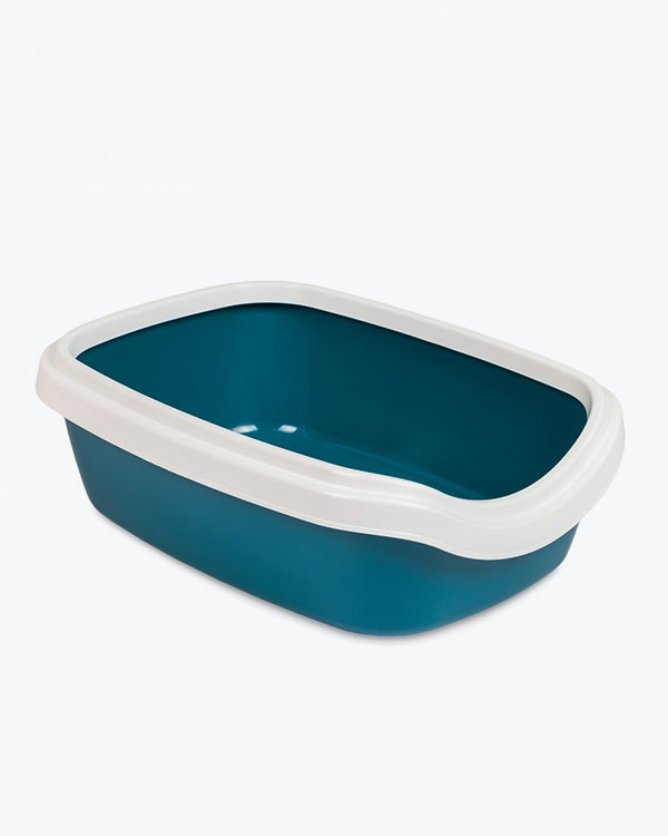 Туалет Природа Comfort M для котів, ультрамарин, 41х30х13,5 см