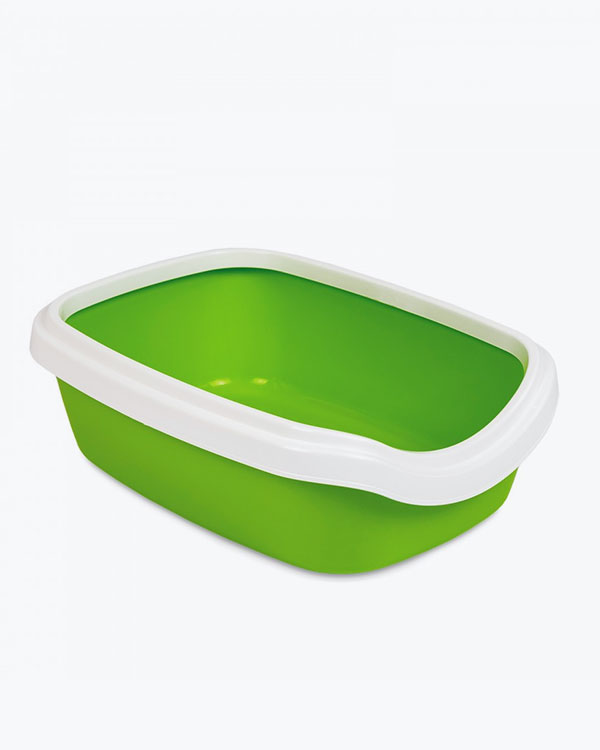 Туалет Природа Comfort M для котів, лайм, 41х30х13,5 см