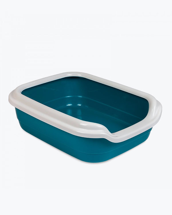 Туалет Природа Comfort L для котів, ультрамарин, 49х39х15 см