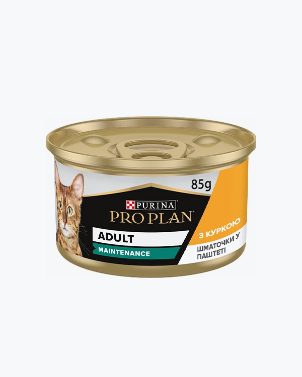 Вологий корм PURINA ProPlan Adult для котів, з куркою, 85 г