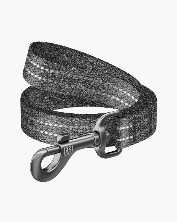 Поводок WAUDOG Re-cotton для собак из восстановленного хлопка, серый, размер S (15 мм, 200 см)