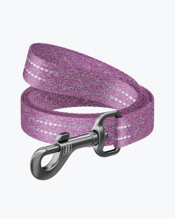 Поводок WAUDOG Re-cotton для собак из восстановленного хлопка, фиолетовый, размер L-XXL (25 мм, 200 см)
