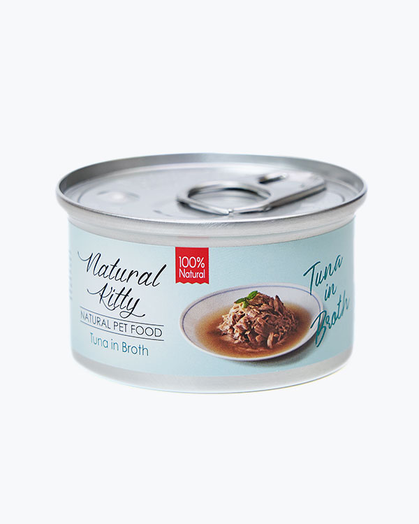 Вологий корм Natural Kitty Broth Series Tuna in Broth для котів, з тунцем в бульйоні, 80 г
