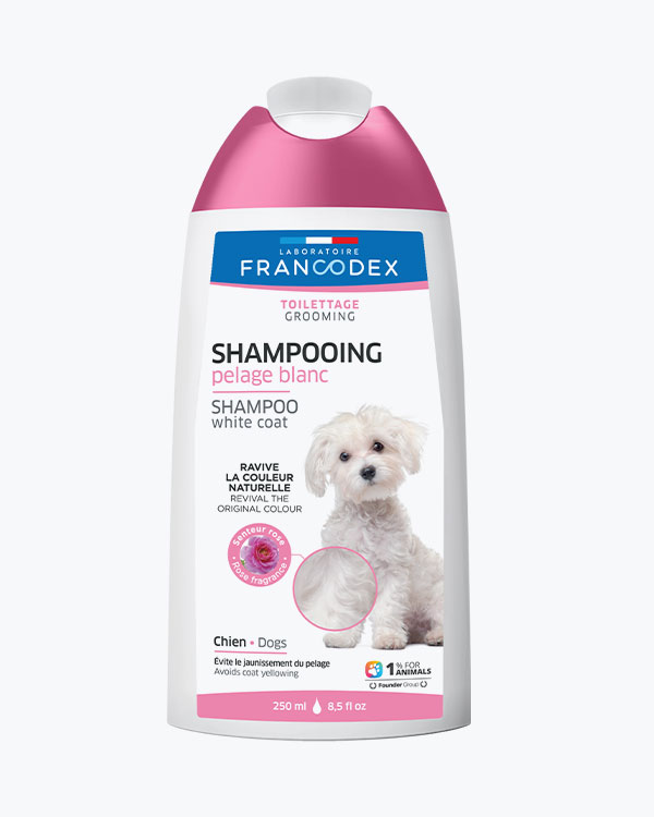 Шампунь Francodex White Coat Shampoo, для собак, з білою шерстю, 250 мл