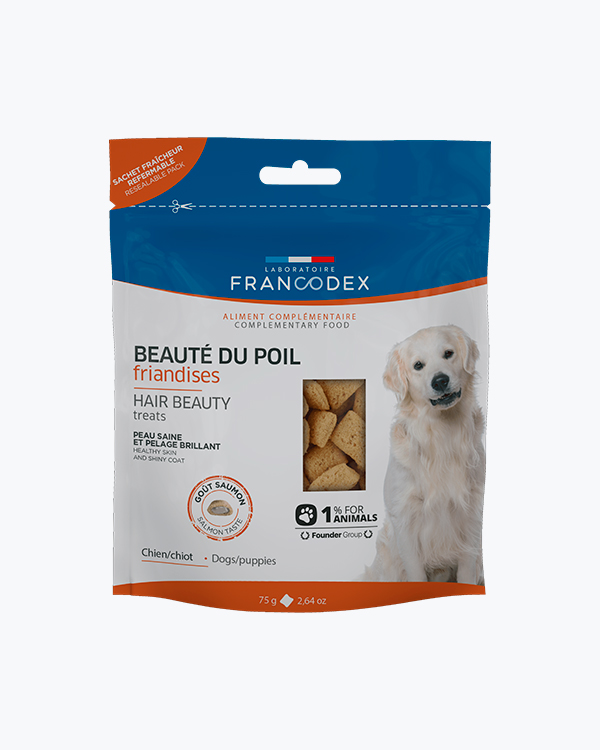 Ласощі Francodex, для шкіри та шерсті собак і цуценят, 75 г