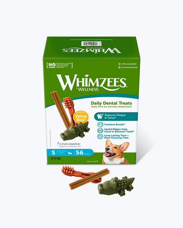 Набір ласощів Whimzees Variety Value S для собак, 56 шт