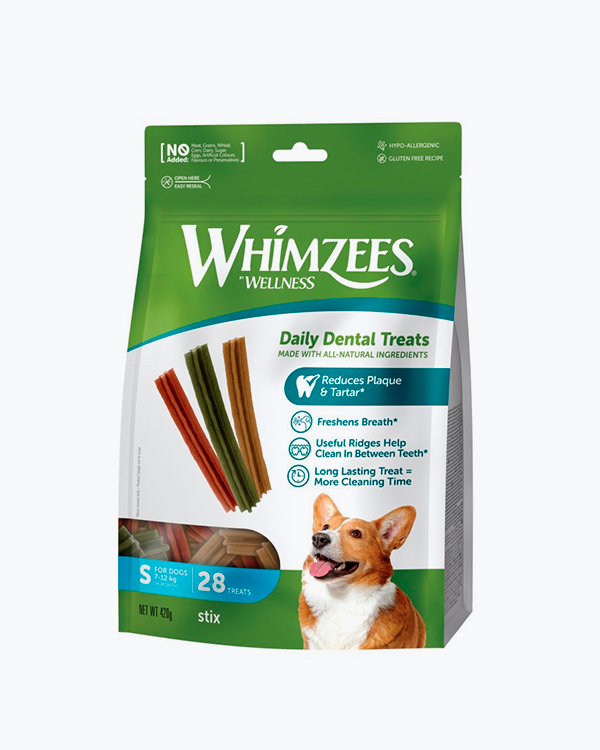 Ласощі Whimzees Stix, для собак, у формі паличок, S, 28 шт