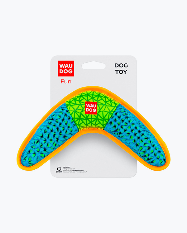 Іграшка для собак WAUDOG Fun, Бумеранг, Блакитна