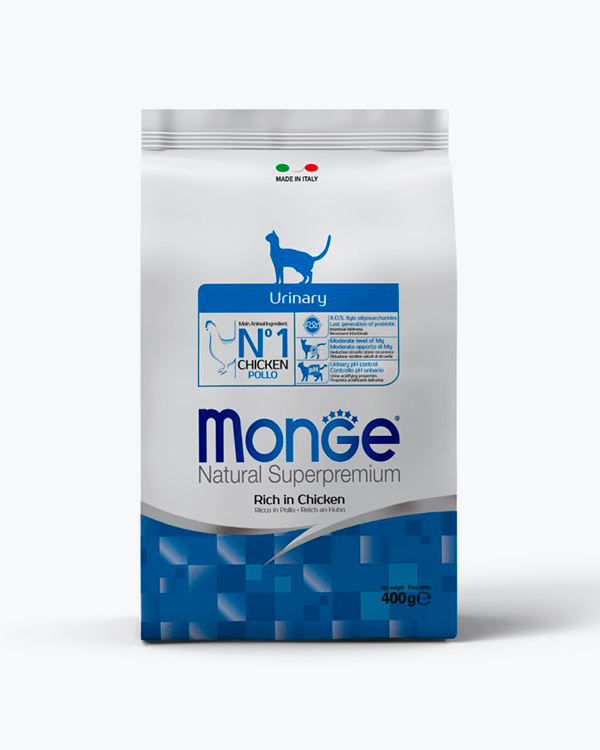 Сухий корм для кішок Monge Cat Urinary для профілактики сечокам'яної хвороби, курка, 400 г