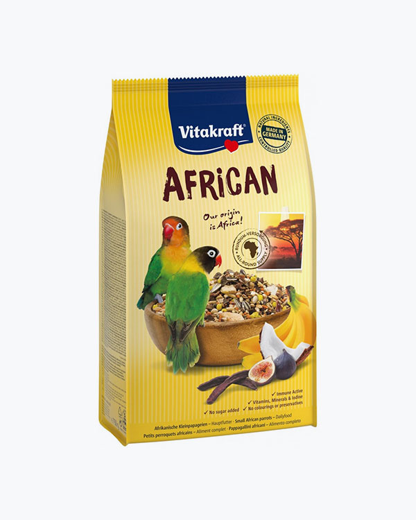 Корм Vitakraft African для средних африканских попугаев, 750 г