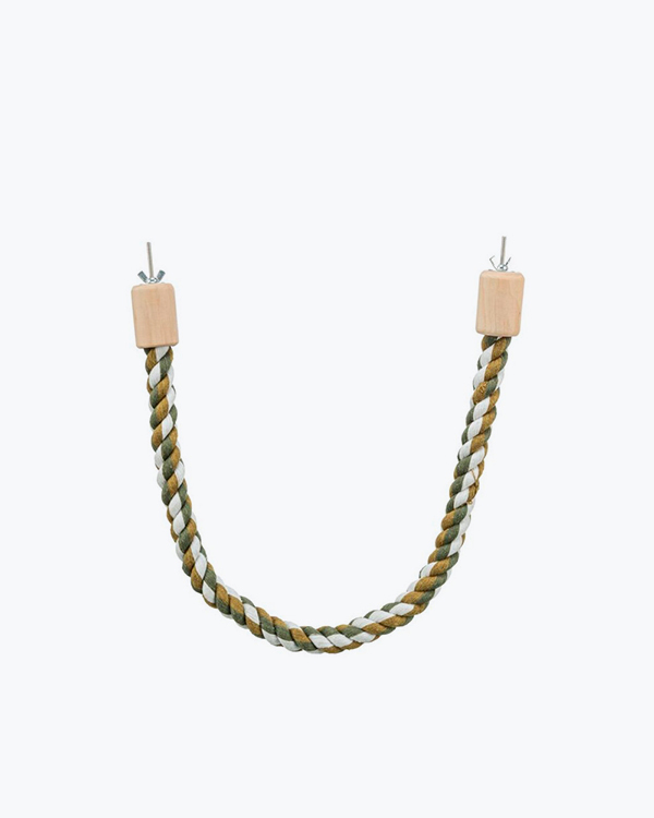 Іграшка Trixie для птахів Гойдалка-канат з гвинтовим кріпленням текстиль, 37 см/16 мм