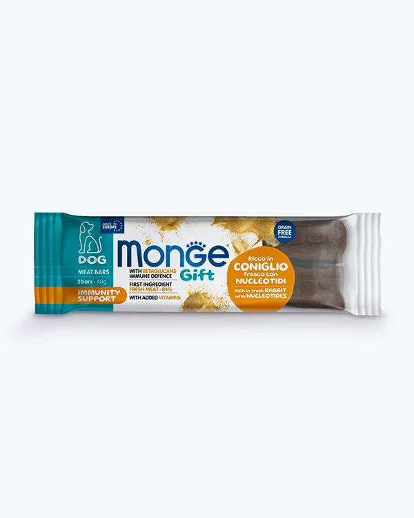 Ласощі Monge Gift Dog Immunity support для собак, кролик з нуклеотидами, 40 г