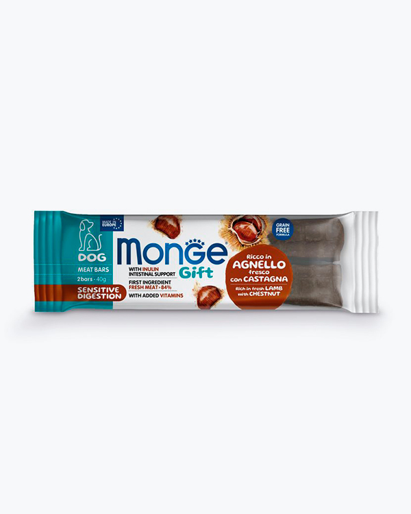 Лакомство Monge Gift Dog Sensitive digestion для собак, ягненок с каштанами, 40 г