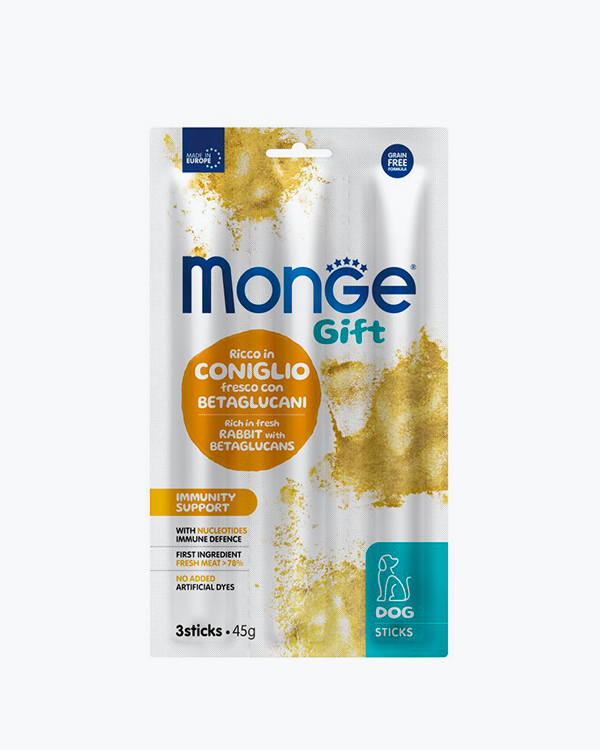 Ласощі Monge Gift Dog Immunity support для собак, кролик з нуклеотидами, 45 г