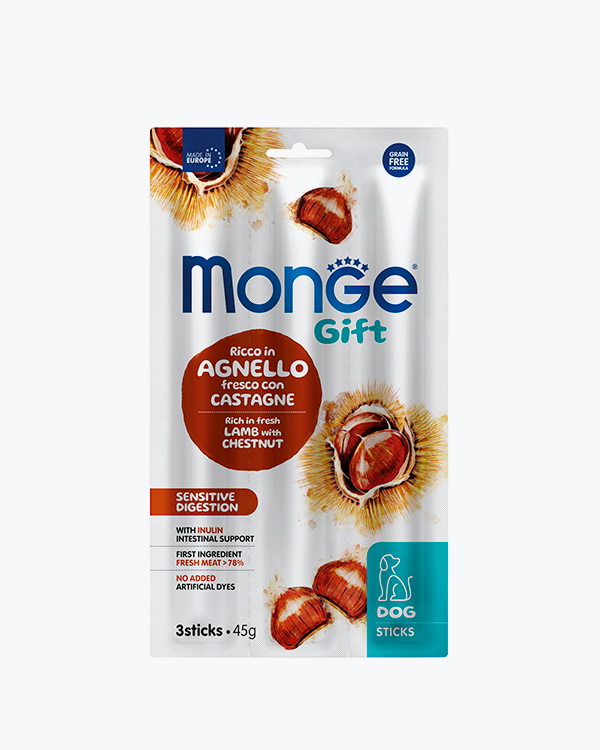 Лакомство Monge Gift Dog Sensitive digestion ягненок с каштанами, 45 г