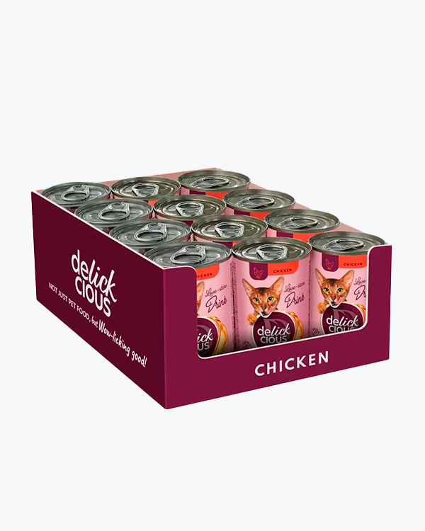 Напій для котів Delickcious Chicken, з куркою, 140 г, (12 шт)