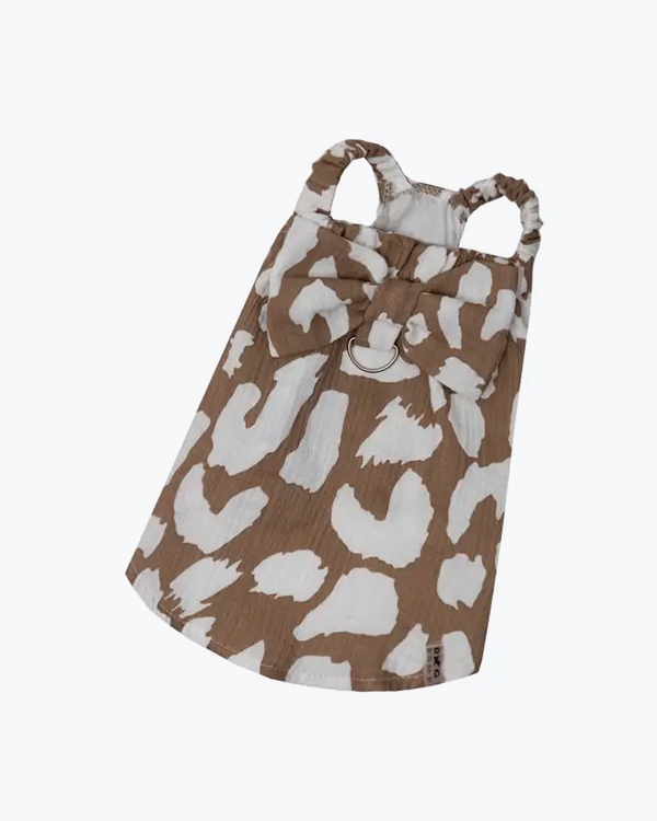 Сарафан Dogs Bomba для собак, муслін мілк шоколад, розмір №1