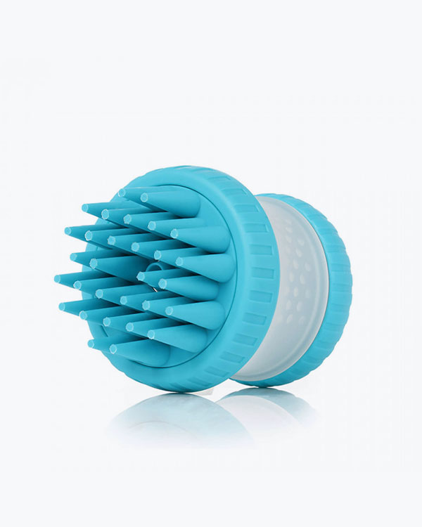 Щітка Dexas Scrubbuster з ємністю для шампуню, блакитна - фото 2