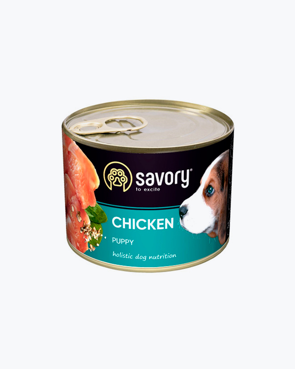 Влажный корм Savory Dog All breeds Puppy Chicken, для щенков, с курицей, 100 г