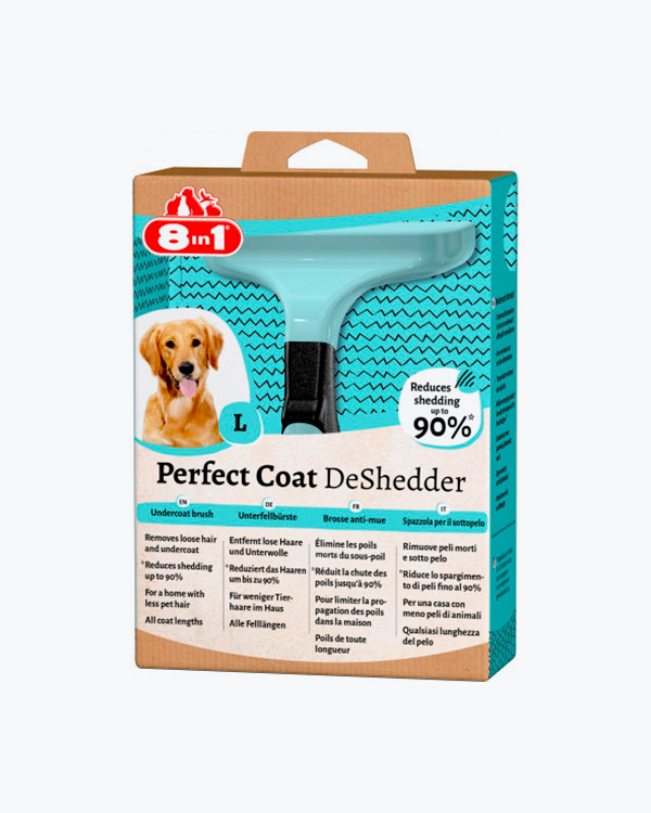 Дешеддер 8in1 Perfect Coat для вычесывания собак, размер L 10 см
