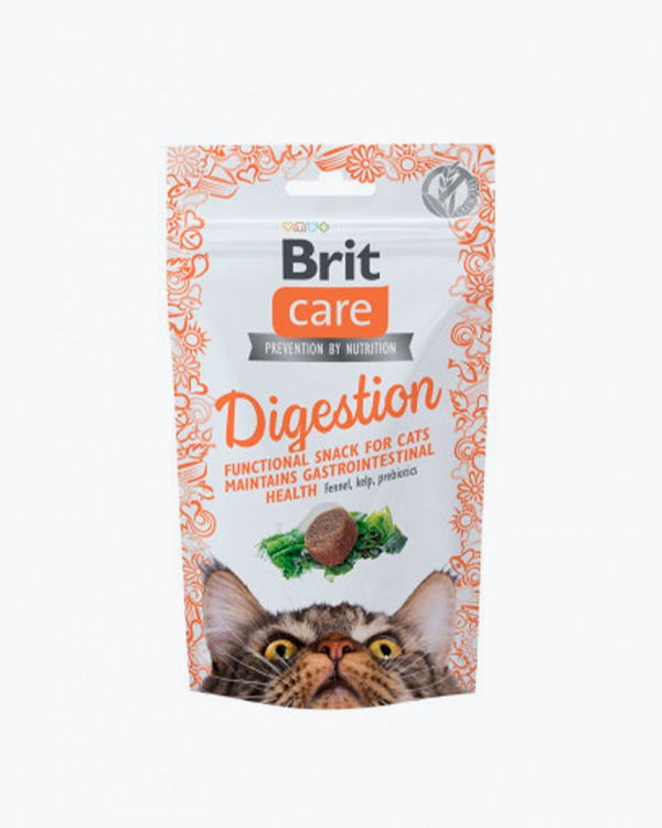 Ласощі Brit Care Functional Snack Digestion для котів, для підтримки травлення, з тунцем, 50 г