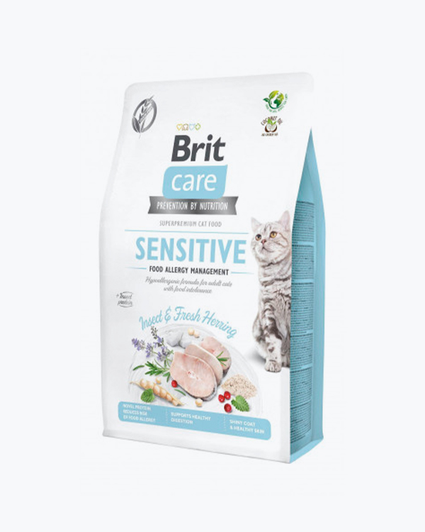 Сухий корм Brit care Cat Grain Free Insect для дорослих котів, з харчовою непереносимістю з комахами та рибою, 2 кг