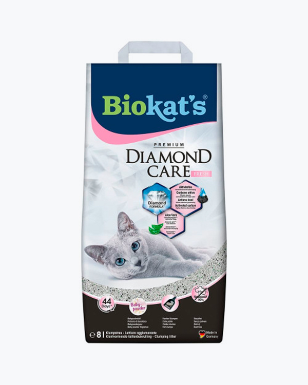 Наповнювач Biokat's Diamond Fresh, для котячого туалету, бентонітовий, 8 л