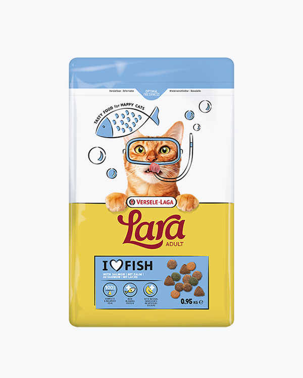 Сухий корм Lara Adult with Salmon для котів, з лососем, 950 г
