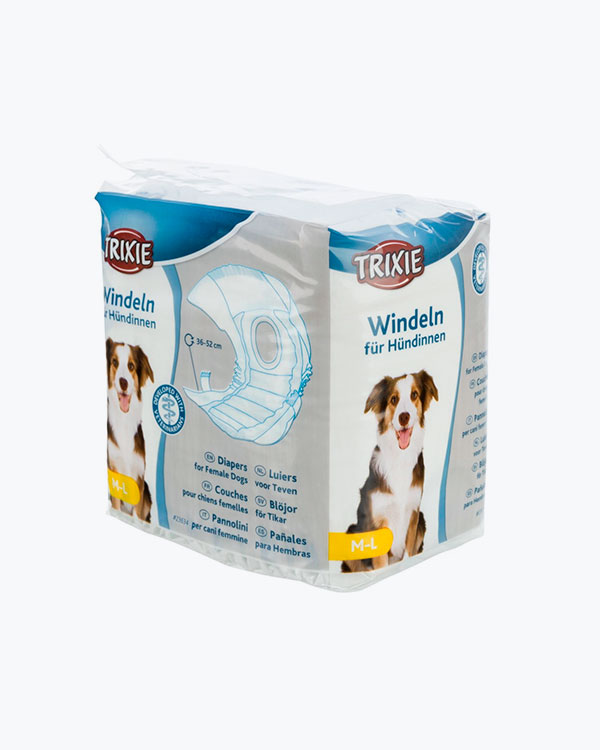 Підгузки Trixie для собак, поліестер, розмір M-L 36-52 см, 12 шт