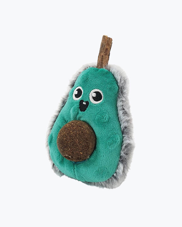 Іграшка Nobby Авокадо з мататабі (котяча м'ята), для котів, 13 см