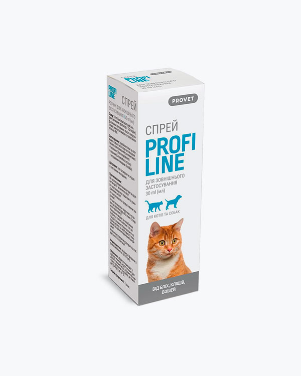 Спрей ProVET Profiline для кошек и собак, инсектоакарицид, 30 мл