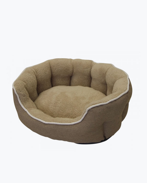 Лежак Nobby Classic Brenta для кошек и собак, коричневый, 53 x 47 x 17 см