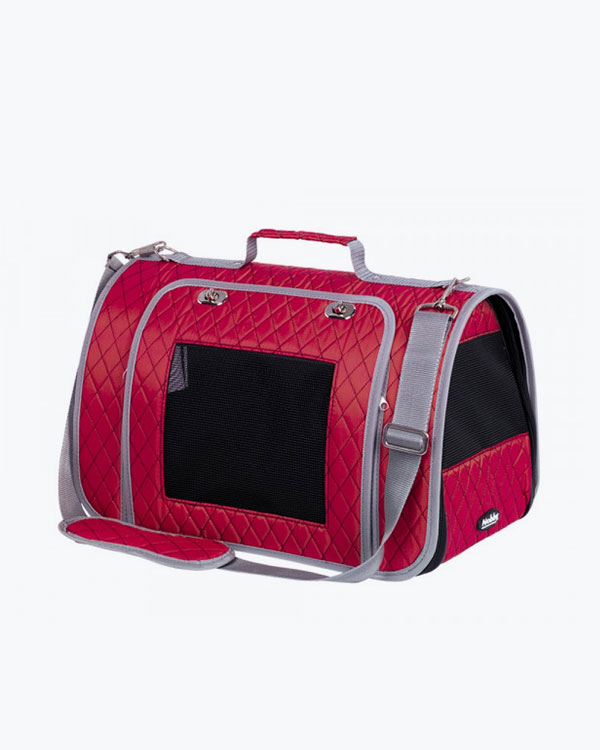 Сумка-переноска Nobby Калина для тварин вагою до 7 кг, червона, 44 x 25 x 27 см