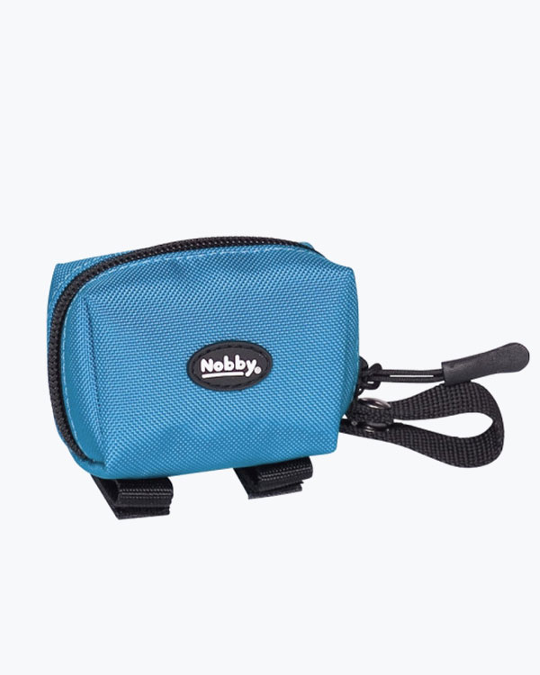 Диспенсер для пакетів Nobby, нейлоновий, 7.5 x 5 x 4 см, блакитний