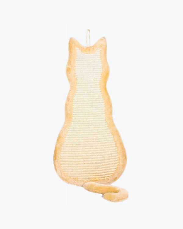 Дряпка Trixie для котів Cat настінна, сизаль та плюш, бежева, 35х69 см