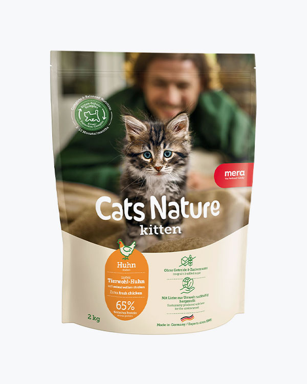 Сухий корм MERA Cats Nature Kitten Chiken (Huhn) для кошенят, з куркою, 2 кг