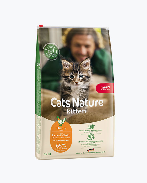 Сухой корм MERA Cats Nature Kitten Chiken (Huhn) для котят, с курицей, 10 кг