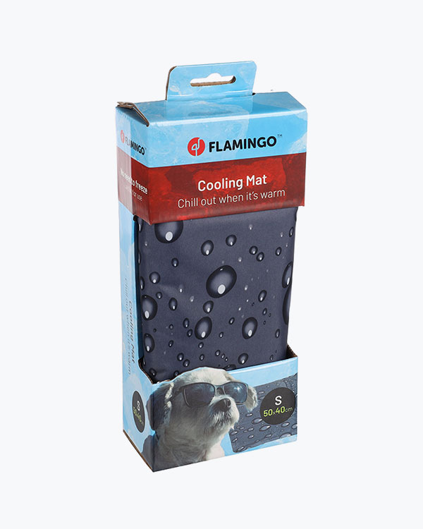 Охолоджуючий килимок Flamingo Cooling Pad Drop для тварин, розмір S, принт краплі, 50 × 40 x 0.6см