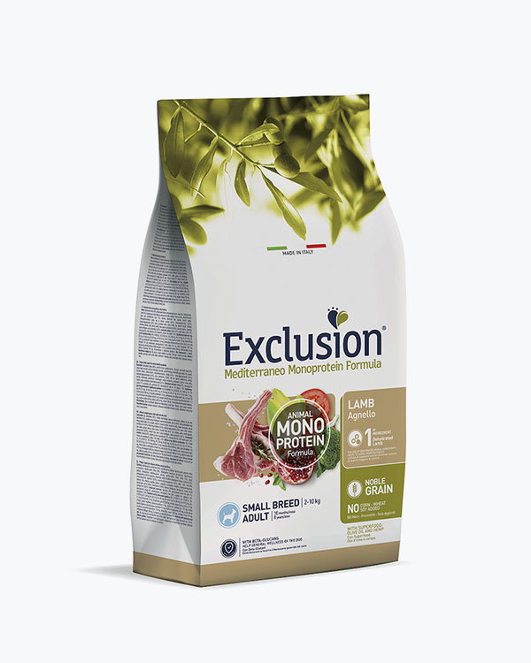Сухий корм Exclusion Noble Grain Adult Lamb Small Breed для собак дрібних порід, з ягням, 7 кг