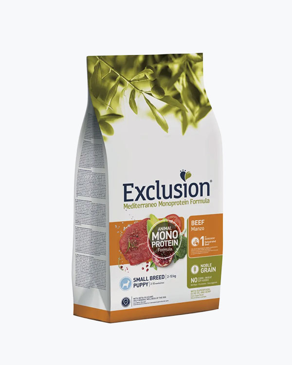Сухий корм Exclusion Noble Grain Puppy Beef Small Breed для цуценят дрібних порід, з яловичиною, 7 кг